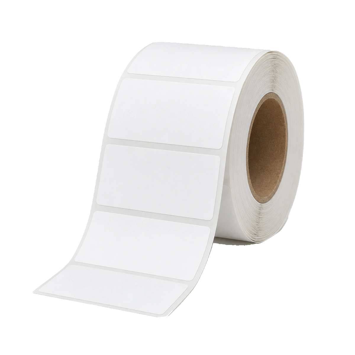 Imagen de rollo de etiquetas adhesivas en blanco