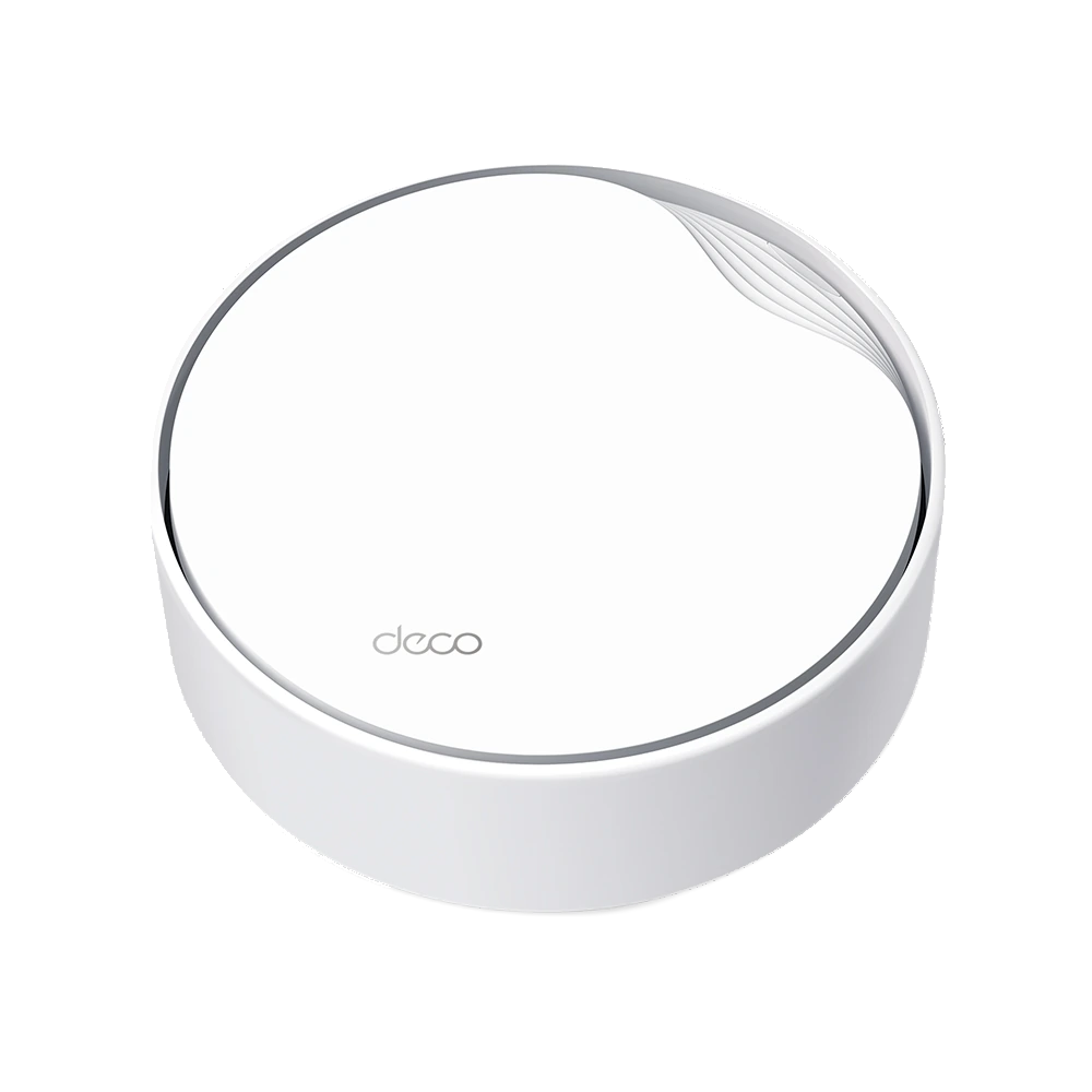 Una unidad TP-Link Deco X50-PoE del pack de 3 unidades.