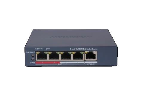 Hikvision DS-3E0109P-E/M · switch PoE de 8 puertos: imagen del tipo de producto.